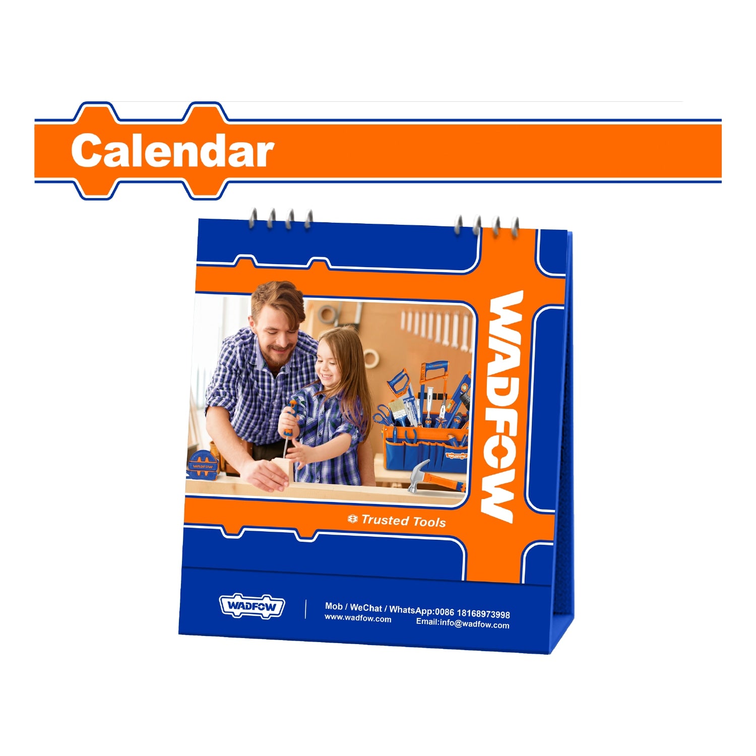 Calendario Promocional Tamaño: 167x223mm material: Cartulina Blanca De 300g