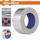 Tape Adhesivo de papel de aluminio 30mx48mm. Esp: 0.08mm. Ideal para unir material aislante.