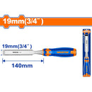 Cincel de madera 19mm (3/4") Mango ergonómico. Acero al carbono. Long.140mm