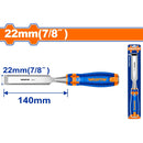 Cincel de madera 22mm (7/8") Mango ergonómico. Acero al carbono. Long.140mm