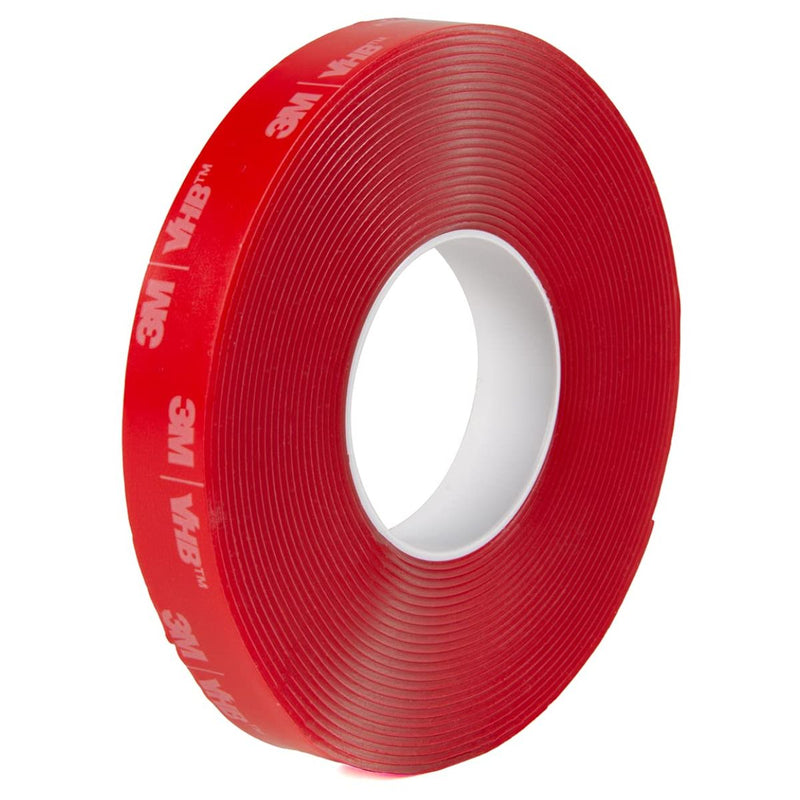 Cinta doble contacto 3M VHB transparente. 15 mm x 3 mts waterproof