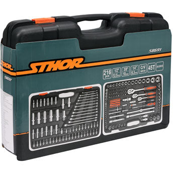 Juego De Herramientas (1/2", 216 Piezas) maletin