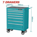 Baúl Caja de herramientas gabinete con ruedas 7 gavetas carrito servicio mecánico ( VACIA)