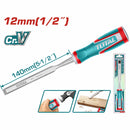 Cincel para Madera Crv. Ancho: 12 mm. Longitud 140 mm.