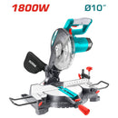 Ingleteadora 10" Para Aluminio - 110-120V~60Hz 1800W 5500Rpm. Corta 0 A 45 Grados Derecha Izquierda Y Bisel 45