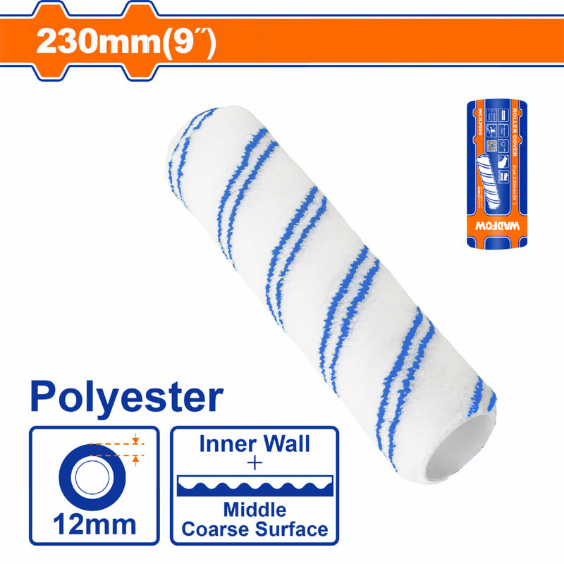Repuesto rodillo de pintar 9" Paredes internas. Altura de la fibra: 12mm.