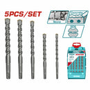 Juego de Brocas para Martillo. 5 pzas SDS PLUS.