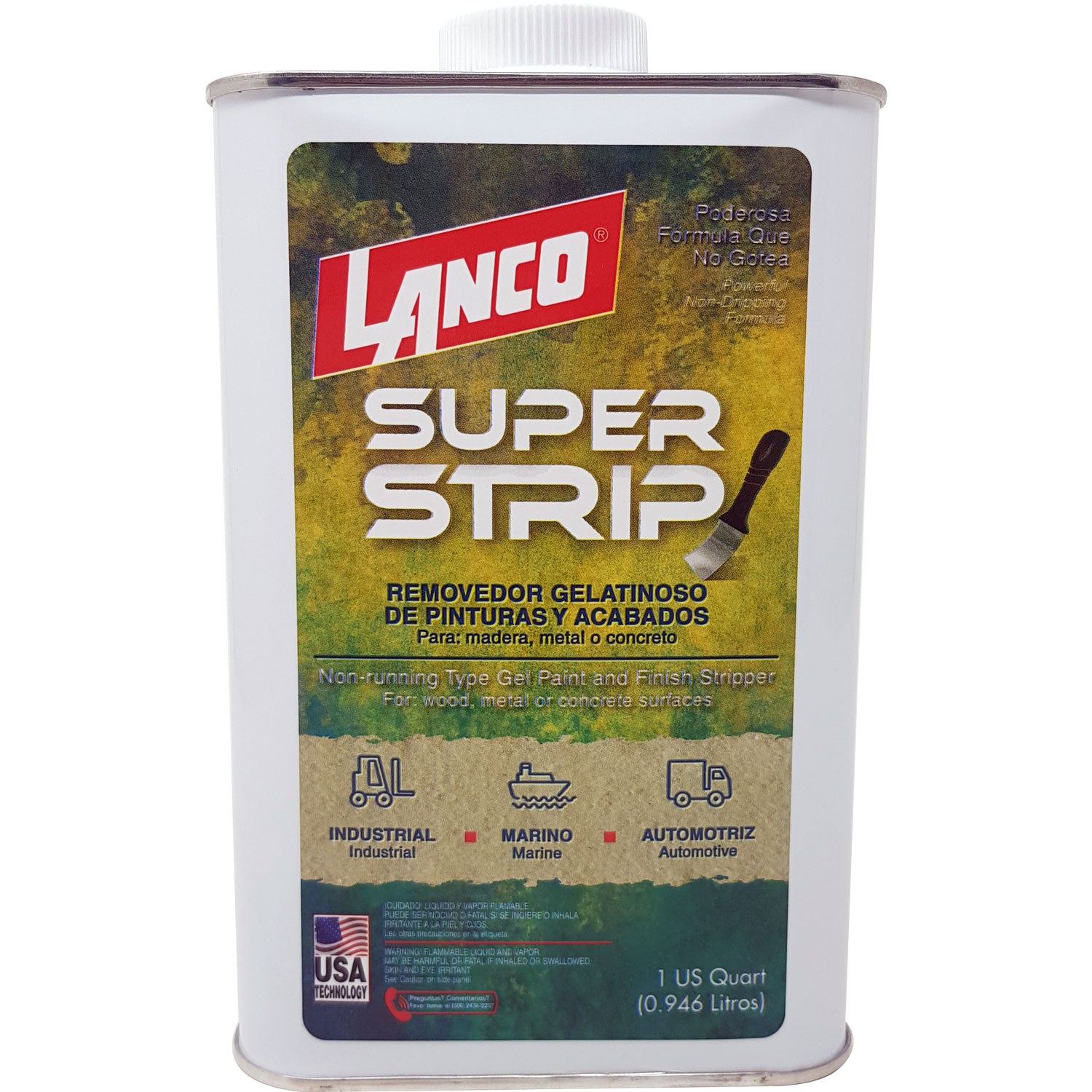 Removedor de Pinturas de 1/4 galon.