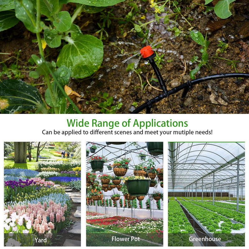 Kit de sistema de riego por goteo.