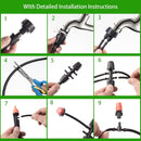 Kit de sistema de riego por goteo.