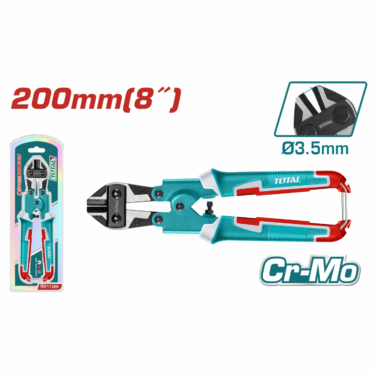 Mini cizalla 8" CR-V. alicate para cortar alambre