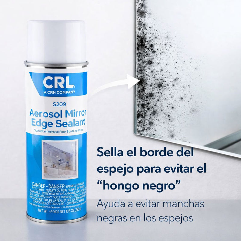 Sellador para bordes de espejos CRL S209, 10 oz. evita los homgos negros en espejos
