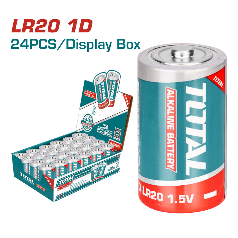 Pila alcalina tipo D (LR20) 1.5V. TOTAL (1 pza)