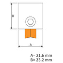 Rueda doble de carcasa metalica. Altura regulable. Rodamiento de aguja. Capacidad 160 kilos el par.