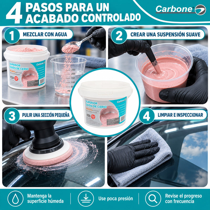 Oxido de cerio 0.45kg 1lb. Alta calidad.