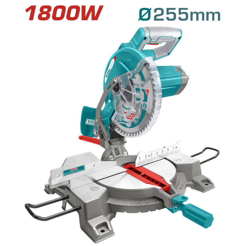 Sierra Ingleteadora 10" 1800W Cortadora aluminio madera