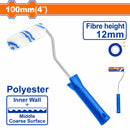 Rodillo chico para pintar 4" para paredes internas. Altura de la fibra: 12mm.