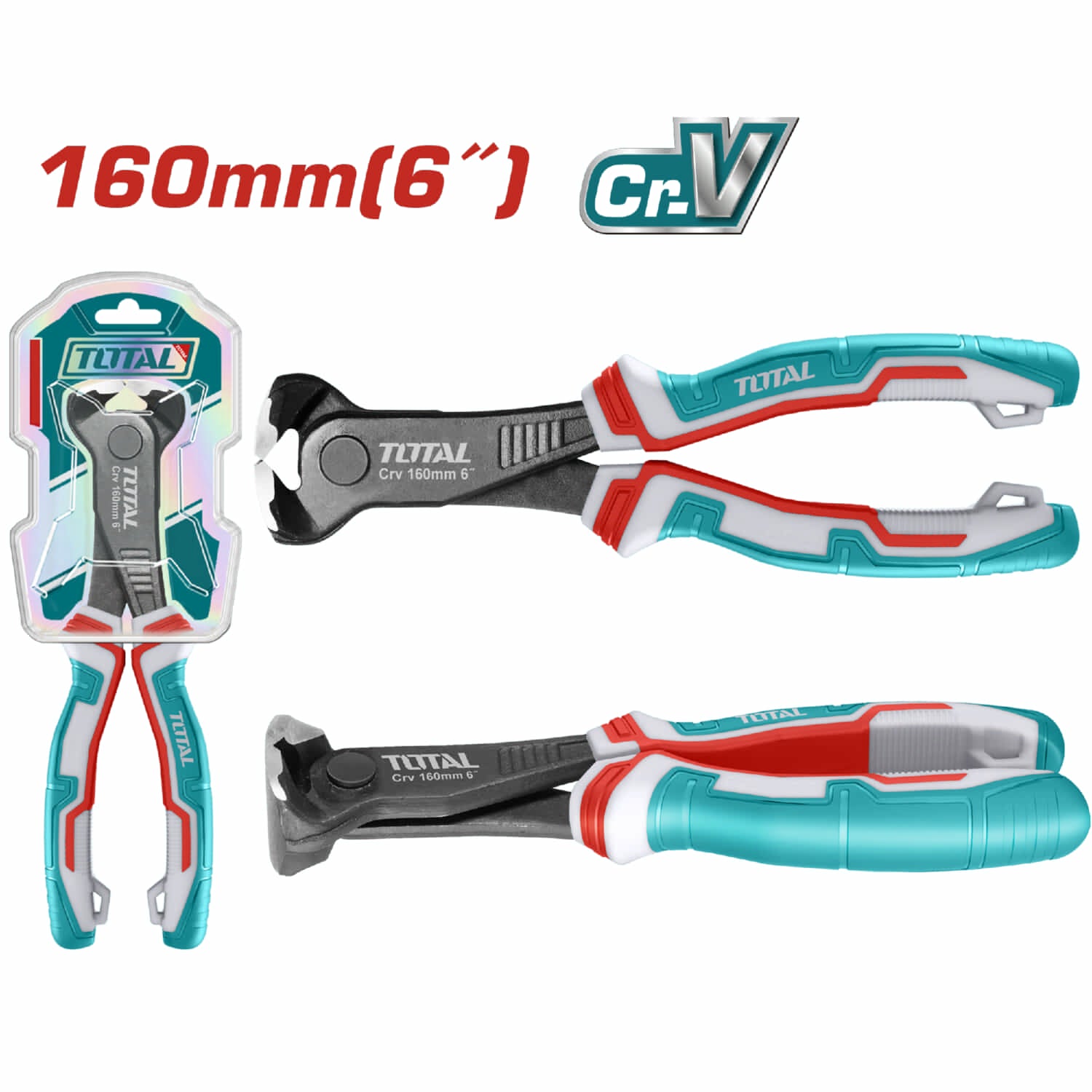 Alicates de corte final 6"/160mm Cr-V.