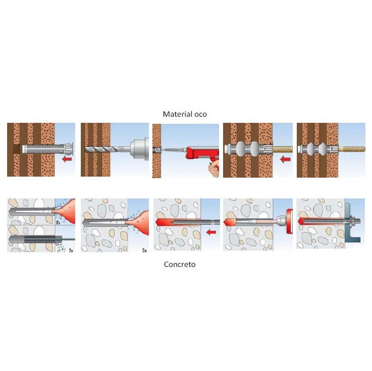 Anclaje quimico soudafix 280mL Soudafix P300-SF / CA1400 taco quimico