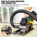 Mini sierra circular compacta 3-3/8" con guía láser, 3 hojas de sierra.