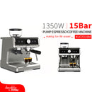 Maquina de Café Espresso 1350W. 15bar. (Con moledor de granos integrado)
