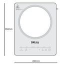 Estufa eléctrica de inducción de mesa Munich 28 Induktion vitrocerámica. Color Negro.