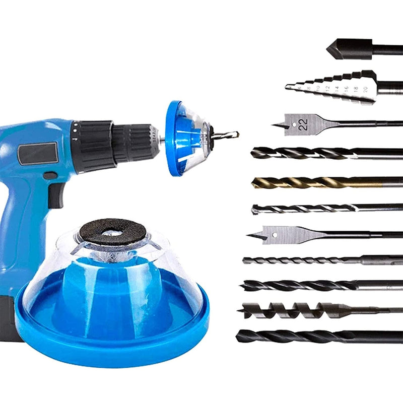 Recolector de polvo para brocas taladros. Evita que el polvo caiga al taladrar