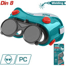 Lentes de soldador para oxicorte. Diseño bre y cierra de facil uso