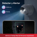 Cámara IP PoE 4K Tipo Domo Exterior Con Visión Nocturna Color 30m y Detección de Personas, Rostros, Mascotas y Vehículos con Audio Bidireccional.