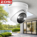 Cámara IP PoE 4K Tipo Domo Exterior Con Visión Nocturna Color 30m y Detección de Personas, Rostros, Mascotas y Vehículos con Audio Bidireccional.