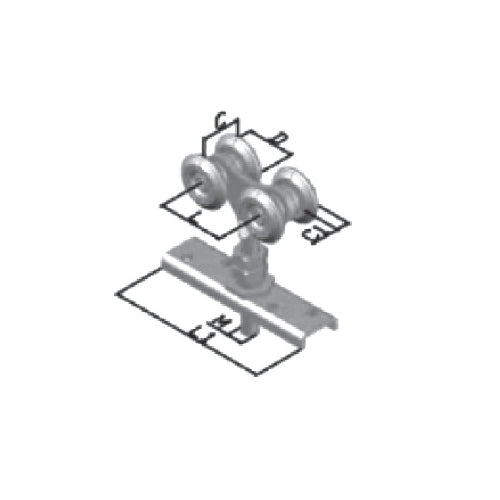 Garuchas para riel suspensor (trolley)
