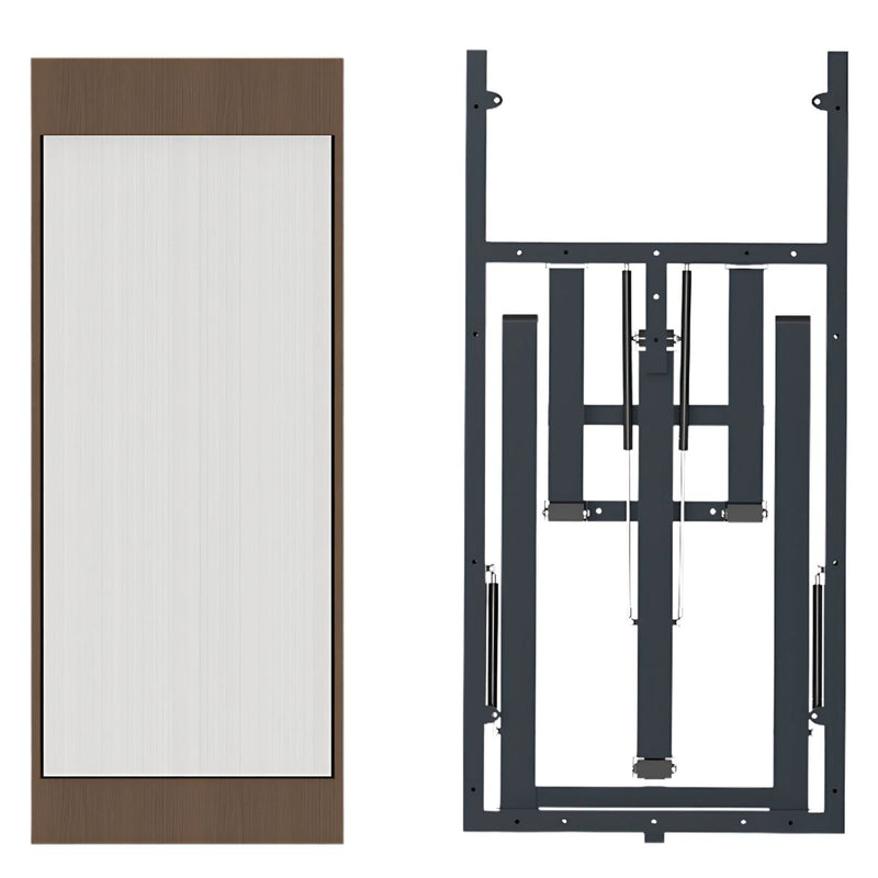 Mesa Plegable De Pared Con Soporte Hidráulico. Escritorio Retráctil Práctico y Resistente Para Espacios Reducidos. Desayunador Abatible.