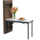 Mesa Plegable De Pared Con Soporte Hidráulico. Escritorio Retráctil Práctico y Resistente Para Espacios Reducidos. Desayunador Abatible.