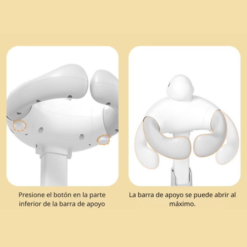 Estación de Baño De Pie Para Bebé Con Diseño De Patito. Soporte Ergonómico Seguro para Tina Ducha Bañera