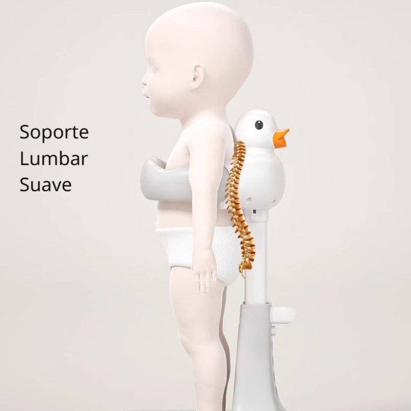 Estación de Baño De Pie Para Bebé Con Diseño De Patito. Soporte Ergonómico Seguro para Tina Ducha Bañera