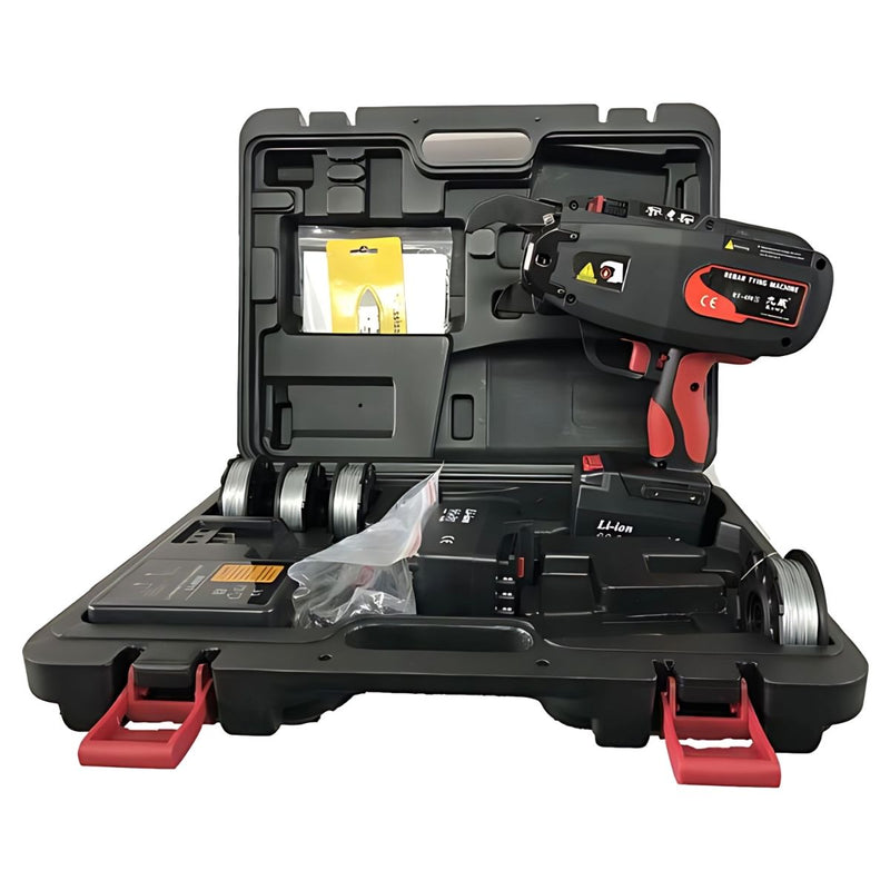 Máquina Atadora De Barras de Esfuerzo Modelo RT450S. Pistola Amarradora de Varillas Automática Manual. 300 x 105 x 300 mm .14.4 V.