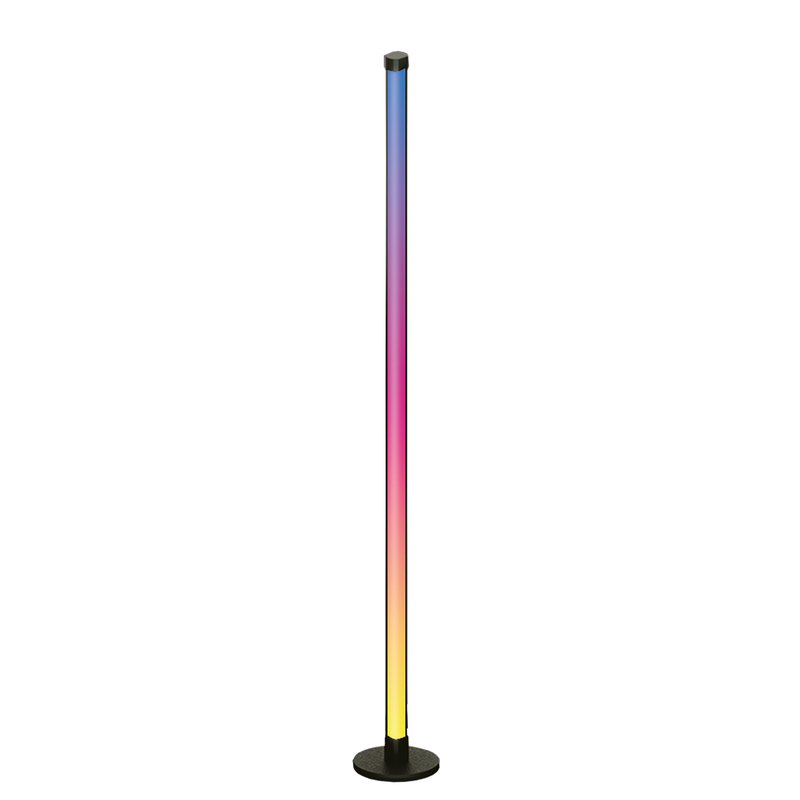 Lámpara de Pie LED RGB Inteligente de 38W 1200 Lúmenes. Barra de Luz con Bluetooth con Sincronización Música. Control App y Remoto (1.2m)