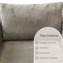 Sofá empacado al vacio Memory Foam de alta densidad 124X84X70cm Color Light gray 21