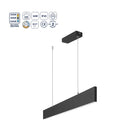 Lámpara Colgante Lineal LED Negra 36W CCT - 3600 lm, Temperatura Ajustable. Lámpara de Techo Lineal.