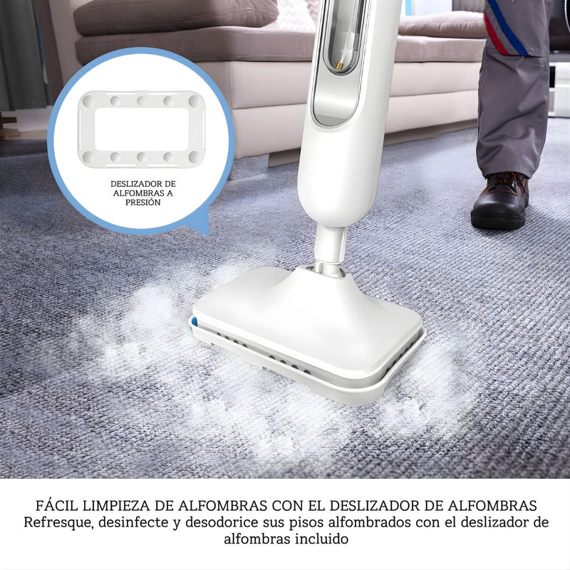 Limpiador pisos a Vapor. Trapeador a Vapor para Pisos y Alfombras. Limpiador a Vapor Multifuncional 400ml.
