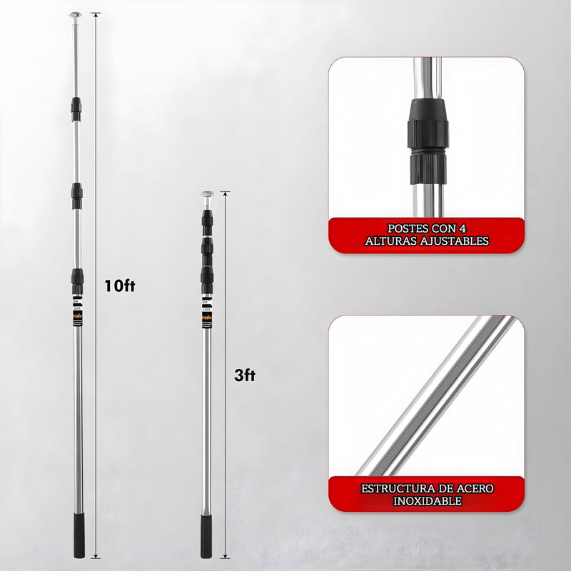 Barrera Antipolvo para Remodelación. Barrera de Plástico Transparente con Cierre. Protector de Ambientes para Construcción y Pintura.