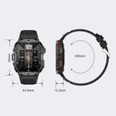 Smartwatch Con GPS Integrado Y Llamadas Bluetooth. Reloj Inteligente 1.96” HD.  Resistente al Agua 3ATM con Monitores de Salud. Color Negro.
