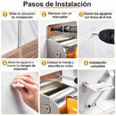 Asiento Abatible para Ducha de Pared con Soporte Reforzado. Silla de Baño Plegable Asiento Plegable de Baño para Adultos Mayores y Discapacitados de Acero Inoxidable 304 (3mm) y  ABS. Color Blanco