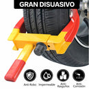 Cepo de Seguridad para Llanta de Auto inmovilizador Ajustable de Acero Laminado en Frío con Cerradura de Seguridad y Recubrimiento Protector (3Kg)