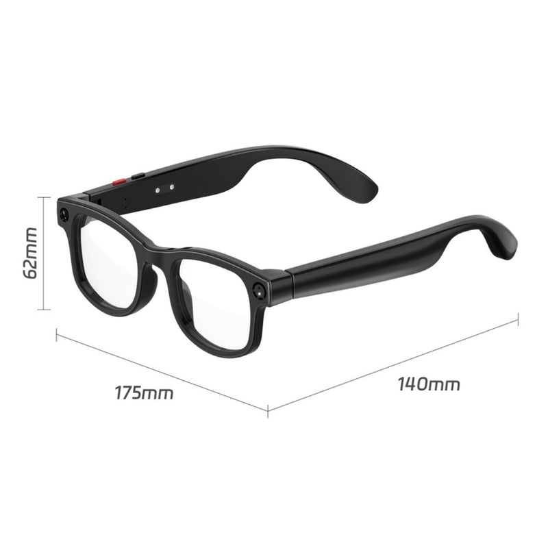 Gafas Inteligentes con Cámara 5MP y Video 1080P. Lentes Smart con ChatGPT Integrado, Traducción en Tiempo Real, Wifi y Asistente de Voz. AIMB-G1