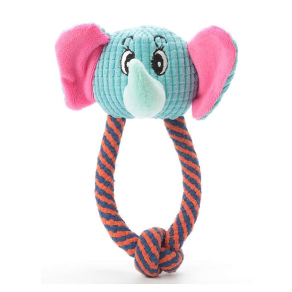 Juguete para perro con sonido. Peluche de Elefante. Tamaño 18cm.