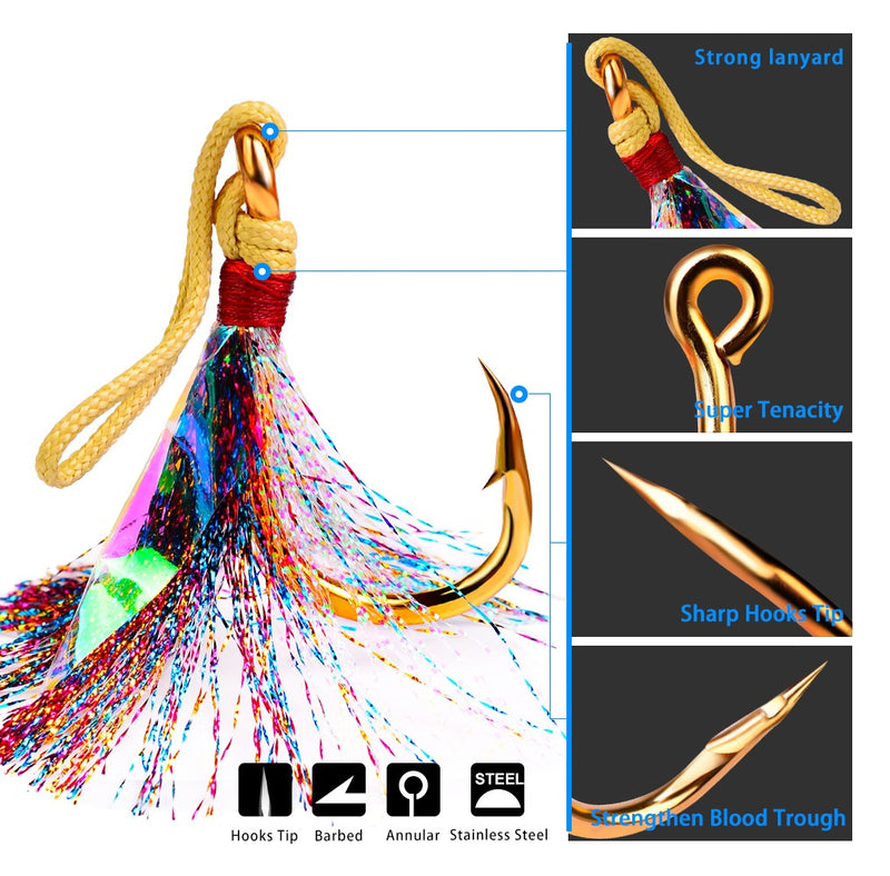 Anzuelos kit 5 unidades 7/0