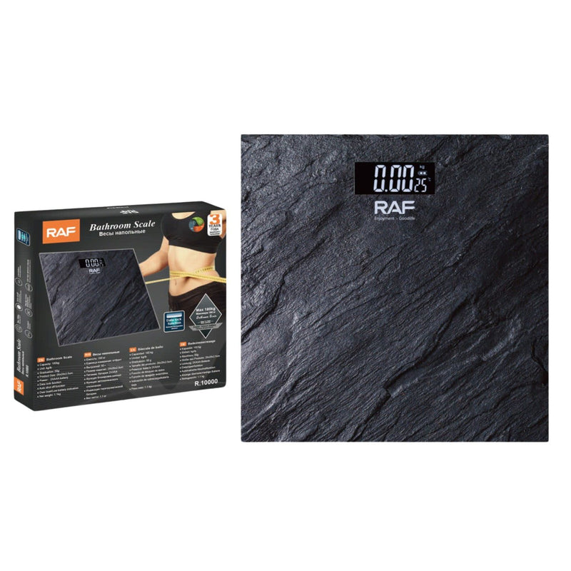 Báscula Digital de Baño 180kg con Pantalla LED, Temperatura y Encendido Automático. Balanza Pesa