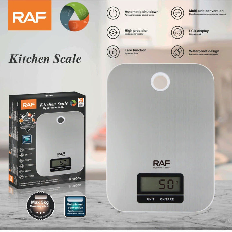 Báscula Balanza de Cocina Digital Precisión Alta 5kg con Pantalla LCD y Apagado Automático