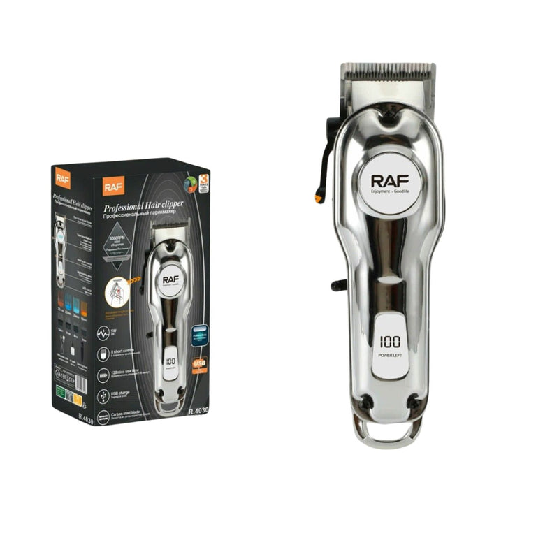 Cortadora De Cabello Eléctrica 5W diseño metálico  Cable USB Incluye 8 peines. 110V/60Hz Cortadora Barbero